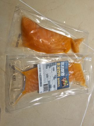 밸런스 다이어트랩 밸다랩 프리미엄 훈제연어 슬라이스 120g — 5점을 준 리뷰어가 2023년 4월 올린 사용 사진