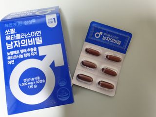 체인미 쏘팔. 옥타플러스아연 남자의비밀 1,000mg x 30캡슐 — 5점을 준 리뷰어가 2021년 12월 올린 사용 사진