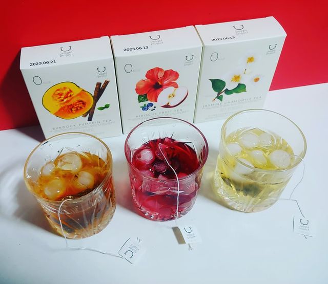 딜라이트 프로젝트 블렌딩티 우엉호박티, 히비후르츠티, 쟈스민캐모티 리뷰 사진