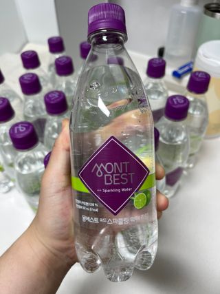 몽베스트 Montbest with Sparkling water 플레인/라임/레몬 20병(랜덤) — 5점을 준 리뷰어가 2024년 5월 올린 사용 사진