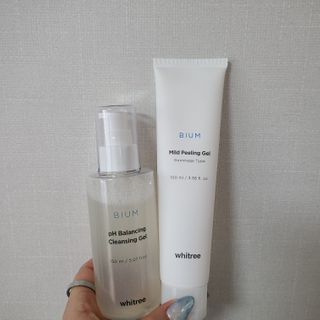 화이트리 비움 약산성 클렌징젤 ,마일드 필링젤 세트 — 5점을 준 리뷰어가 2021년 2월 올린 사용 사진