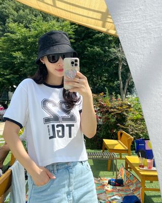 더그린랩 WOMEN SPORTY 22 CROP SHORT SLEEVE — 5점을 준 리뷰어가 2023년 6월 올린 사용 사진