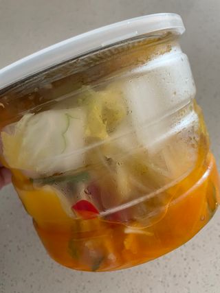 셰프애찬 단호박 백김치 1kg — 4.5점을 준 리뷰어가 2022년 10월 올린 사용 사진