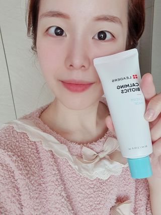 리더스코스메틱 리더스 카밍 바이오틱스 크림 마스크 — 4.5점을 준 리뷰어가 2021년 3월 올린 사용 사진
