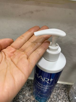 헤어플러스 단백질탈모샴푸 500ml+단백질본드앰플 145ml — 4.5점을 준 리뷰어가 2021년 3월 올린 사용 사진