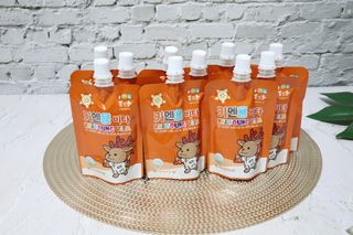 [몸엔용] 아이가 먹는 달콤 국산녹용 키엔용 비타  80ml x 10포 — 5점을 준 리뷰어가 2021년 7월 올린 사용 사진