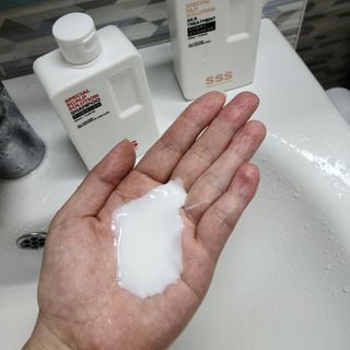 트리플에스 탈모 샴푸 275ml + 실크 트리트먼트 275ml — 5점을 준 리뷰어가 2021년 4월 올린 사용 사진