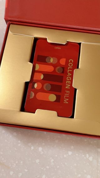 프리마인 귀족의 콜라겐, 92배 흡수율. 럭셔리 프리미엄 셀라브 콜라겐필름 30매 — 4점을 준 리뷰어가 2021년 11월 올린 사용 사진