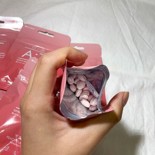 입 냄새 완화에 도움을 주는 에티켓 캔디 복숭아맛 앳캔디 — 5점을 준 리뷰어가 2021년 1월 올린 사용 사진
