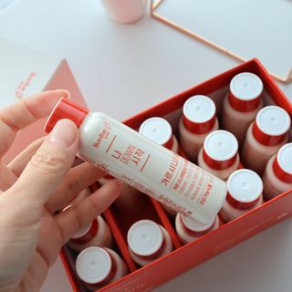 12월 15일 출시, 건강기능식품 브랜드 본리브 나 다운 시작 제품 3종 — 5점을 준 리뷰어가 2021년 2월 올린 사용 사진