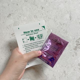 [레제르] 아로마 수액패치 발패치 10매입 - 라벤더향/유칼립투스향/대나무향 — 3.5점을 준 리뷰어가 2022년 2월 올린 사용 사진