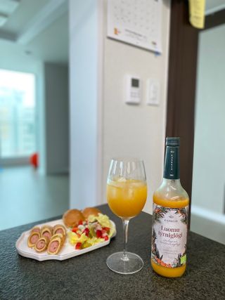 H365 [Kaskein Luomutyrniglögi] 핀란드 전통 무알콜 멀드와인 시벅톤 글로기 — 1.5점을 준 리뷰어가 2021년 5월 올린 사용 사진
