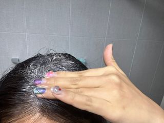 프리마인 더이상 뻣뻣하고 효과없는 탈모샴푸는 NO. 근본부터 케어하는 셀베이스 그린티샴푸(500ml) — 5점을 준 리뷰어가 2023년 1월 올린 사용 사진