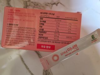[모마네] 이너뷰티 히알루론산 비오틴 코큐텐 저분자피쉬콜라겐 - 3 g 30포 ★석류맛 — 5점을 준 리뷰어가 2021년 12월 올린 사용 사진