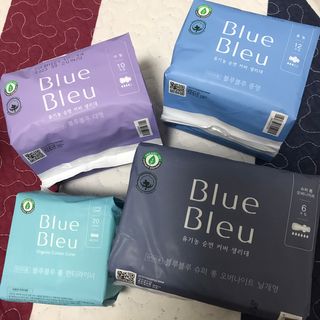 블루블루 유기농 순면 커버 생리대 — 5점을 준 리뷰어가 2021년 1월 올린 사용 사진