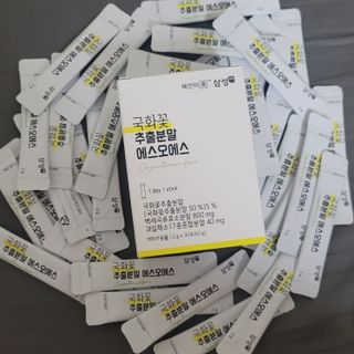 체인미 국화꽃 추출분말 에스오에스 곡류효소 과일채소 17종 혼합 분말 스틱 — 5점을 준 리뷰어가 2022년 1월 올린 사용 사진