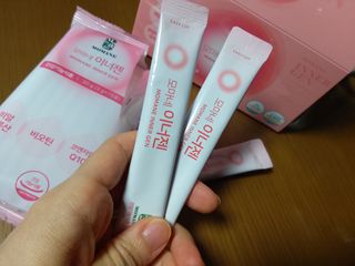[모마네] 이너뷰티 히알루론산 비오틴 코큐텐 저분자피쉬콜라겐 - 3 g 30포 ★석류맛 — 5점을 준 리뷰어가 2021년 12월 올린 사용 사진