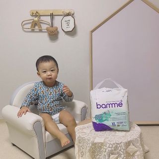 오브맘 밤 프리미엄 아기 기저귀 팬티형 밴드형 — 5점을 준 리뷰어가 2021년 1월 올린 사용 사진