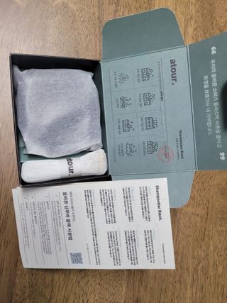 free [아토르] 9종 임상완료 아토르 다름 샴푸바_블랙  프리미엄 두피 케어 샴푸바 — 4점을 준 리뷰어가 2024년 5월 올린 사용 사진