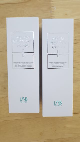 LAB FOR YOU 멀티엑스리페어크림 + 멀티엑스클렌징폼 — 4.5점을 준 리뷰어가 2022년 9월 올린 사용 사진