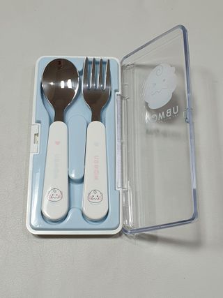 유비맘 스푼포크 케이스 세트 1+1 _컬러랜덤 발송 — 5점을 준 리뷰어가 2021년 2월 올린 사용 사진