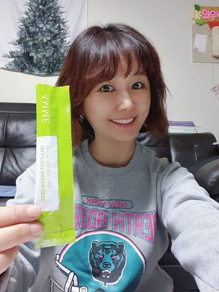 아므_이너뷰티 아므 젤리 컷 그린 씨드 10개입 — 5점을 준 리뷰어가 2021년 3월 올린 사용 사진