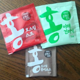 [풀무원] 자연은맛있다 정면, 백면, 홍면  세트 — 5점을 준 리뷰어가 2021년 4월 올린 사용 사진