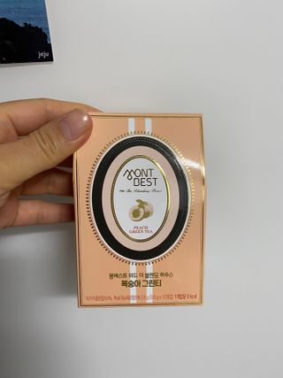 몽베스트 위드더 블랜딩 하우스 _복숭아 그린티 — 4점을 준 리뷰어가 2022년 11월 올린 사용 사진