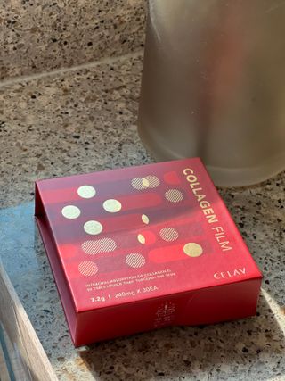 프리마인 귀족의 콜라겐, 92배 흡수율. 럭셔리 프리미엄 셀라브 콜라겐필름 30매 — 2.5점을 준 리뷰어가 2022년 7월 올린 사용 사진