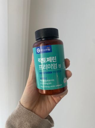짱스마일 락토페린 프리미엄 정 1000ml x 60정 — 5점을 준 리뷰어가 2022년 12월 올린 사용 사진
