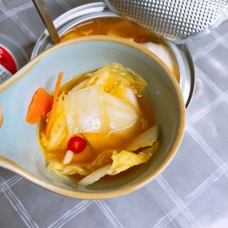셰프애찬 단호박 백김치 1kg — 5점을 준 리뷰어가 2022년 10월 올린 사용 사진