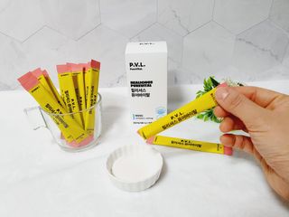 힐리셔스 퓨어바이탈 석류맛 — 5점을 준 리뷰어가 2021년 2월 올린 사용 사진