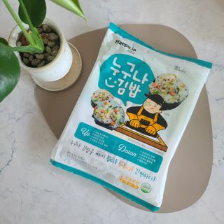 해풀잎 누구나 김밥*1ea [(혼합야채 35g *1ea,  김밥김 (5g, 5ea),  양념간장 (6g, 5ea), 참기름(5g, 2ea)] — 5점을 준 리뷰어가 2022년 8월 올린 사용 사진