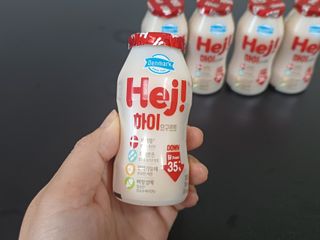 덴마크 *[구매평]하이(Hej!) 브랜드 패키지(요구르트, 그릭요거트) — 5점을 준 리뷰어가 2025년 9월 올린 사용 사진