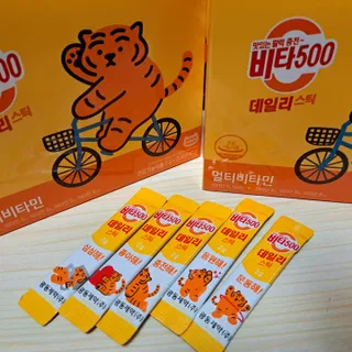 광동제약 [광동] 비타500데일리스틱 70포X2개 + 뚱랑이엽서 + 쇼핑백 증정 — 5점을 준 리뷰어가 2022년 11월 올린 사용 사진