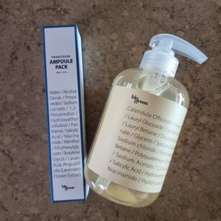빅그린 카렌듈라(지성두피용)&시카(중건성두피용)탈모샴푸500ml-택1,빅그린 프리미어바이옴탈모앰플팩 60ml — 5점을 준 리뷰어가 2022년 12월 올린 사용 사진