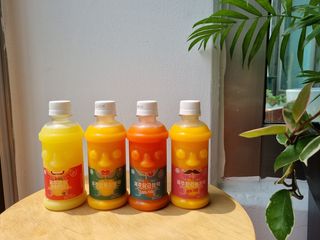 탐라원 제주의 맛, 몬딱주스 4종세트 - 한라봉몬딱주스, 천혜향몬딱주스, 청귤에이드, 당근몬딱주스 — 5점을 준 리뷰어가 2021년 8월 올린 사용 사진
