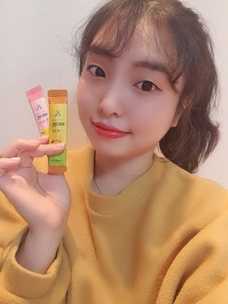 비타앤C 레몬맛, 망고맛 — 5점을 준 리뷰어가 2021년 4월 올린 사용 사진