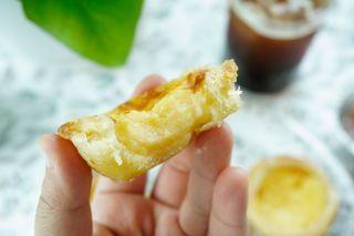 디앙뜨 포르투갈 에그타르트 오리지널 맛+패션후르츠+초콜릿타르트 맛 중 택1 — 5점을 준 리뷰어가 2021년 8월 올린 사용 사진