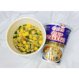 NISSIN 닛신 컵누들  4종 - 씨푸드오리지날, 씨푸드 스파이시, 씨푸드 커리, 씨푸드 XO소스 — 3점을 준 리뷰어가 2021년 11월 올린 사용 사진