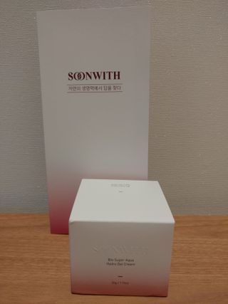 SOONWITH 바이오 수퍼 아쿠아 하이드로 젤 크림 — 5점을 준 리뷰어가 2021년 3월 올린 사용 사진