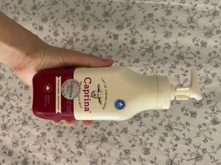 카프리나 산양밀크 모이스춰라이징 바디로션 350ml(오리지널향) — 5점을 준 리뷰어가 2023년 4월 올린 사용 사진