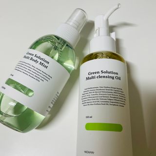 [녹산] 그린 솔루션 멀티 클렌징 오일 + 그린 솔루션 멀티 바디 미스트 — 5점을 준 리뷰어가 2022년 11월 올린 사용 사진