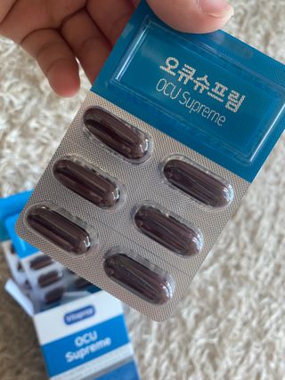 뉴트리션팩토리 비타프렙 오큐슈프림 루테인 오메가3 1050mg — 5점을 준 리뷰어가 2021년 8월 올린 사용 사진