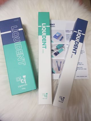리퀴덴트 오랄케어 온가족용 리퀴덴트 더더 오랄케어 무불소 치약 + 임상시험완료 이중 미세 엠보싱 칫솔 올데이세트 — 5점을 준 리뷰어가 2020년 12월 올린 사용 사진