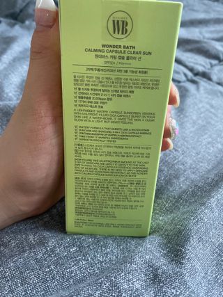성분에디터 원더바스 카밍 캡슐 클리어 선 — 4점을 준 리뷰어가 2021년 6월 올린 사용 사진