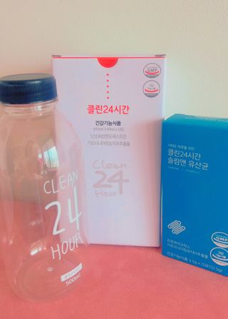 클린24시간 1BOX(5포) + 전용보틀(500ml) — 5점을 준 리뷰어가 2023년 6월 올린 사용 사진