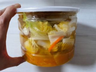셰프애찬 단호박 백김치 1kg — 5점을 준 리뷰어가 2022년 10월 올린 사용 사진