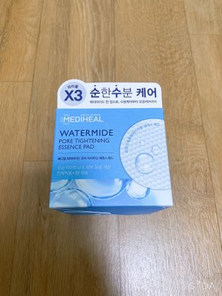 메디힐 워터마이드 포어 타이트닝 에센스 패드 — 5점을 준 리뷰어가 2021년 8월 올린 사용 사진