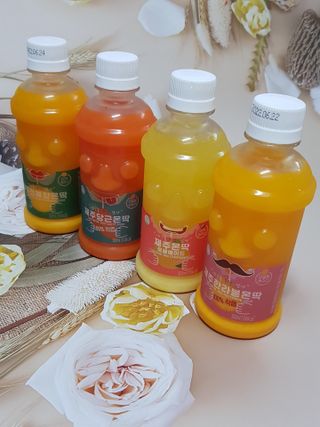탐라원 제주의 맛, 몬딱주스 4종세트 - 한라봉몬딱주스, 천혜향몬딱주스, 청귤에이드, 당근몬딱주스 — 5점을 준 리뷰어가 2021년 8월 올린 사용 사진